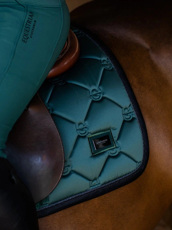 Equestrian Stockholm Jump Saddle Pad Sycamore Green - Image 3