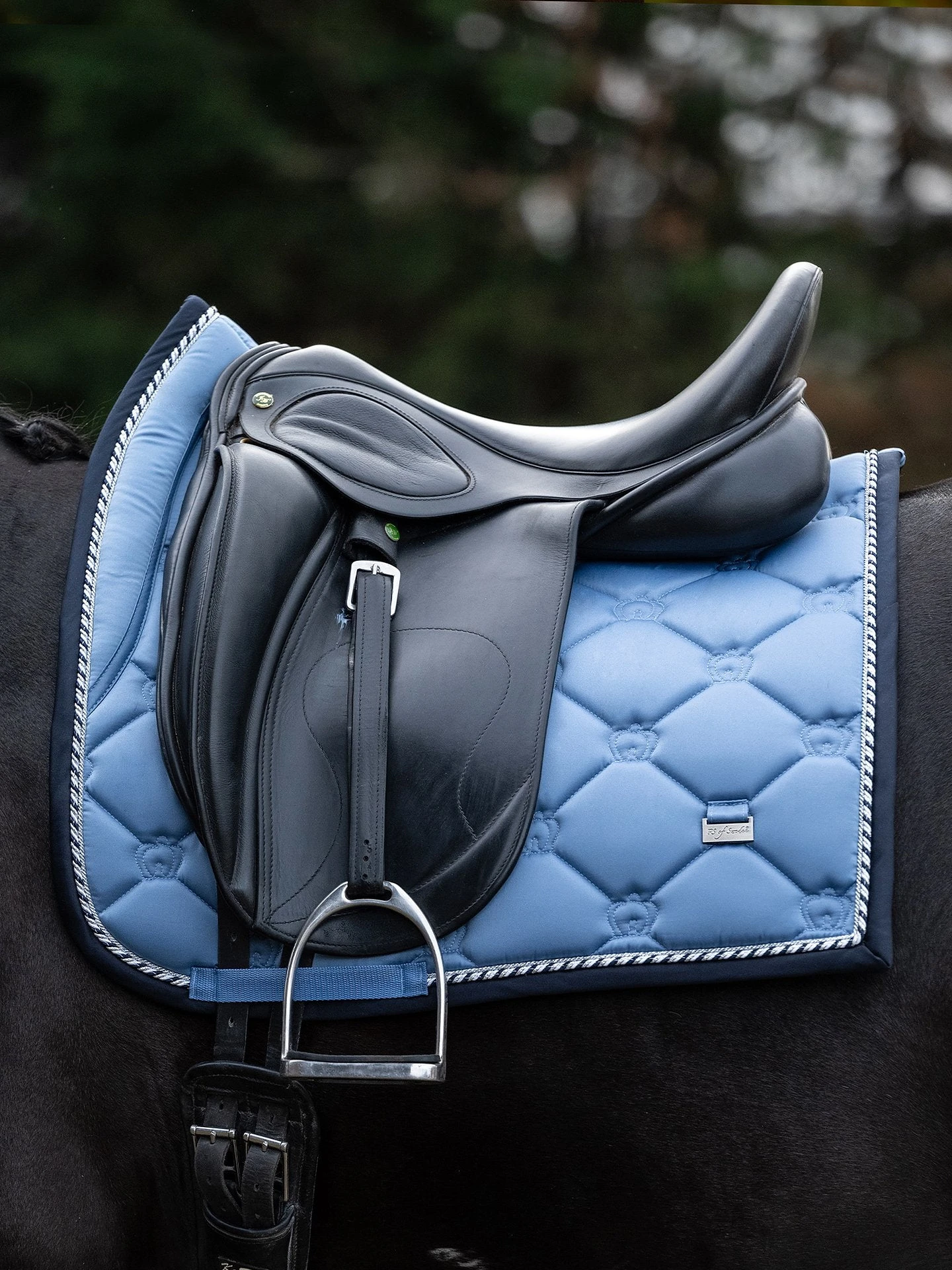 PS Of Sweden Monogram Dressage Saddle Pad Light Blue - Image 2