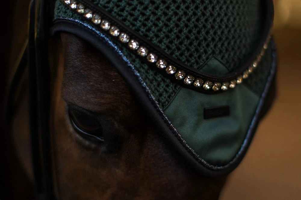Equestrian Stockholm Ear Bonnet Sycamore Green - Image 3