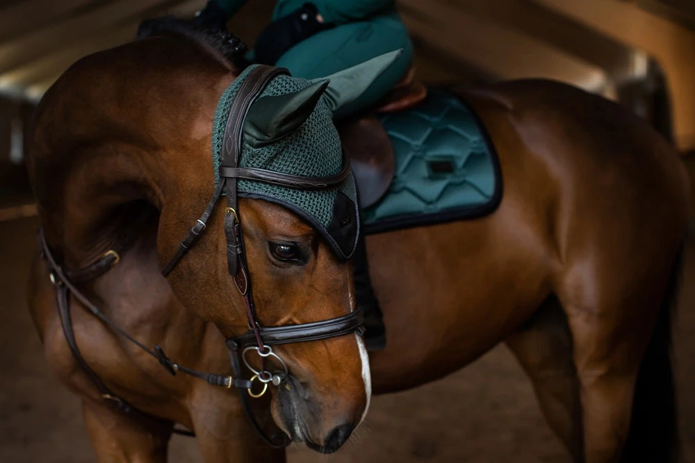 Equestrian Stockholm Ear Bonnet Sycamore Green - Image 4