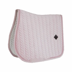 Kentucky Velvet Pearls Jump Saddle Pad Soft Rose