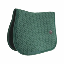 Kentucky Velvet Pearls Jump Saddle Pad Pine Green
