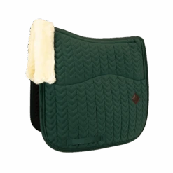 Kentucky Skin Friendly Velvet Dressage Saddle Pad Pine Green