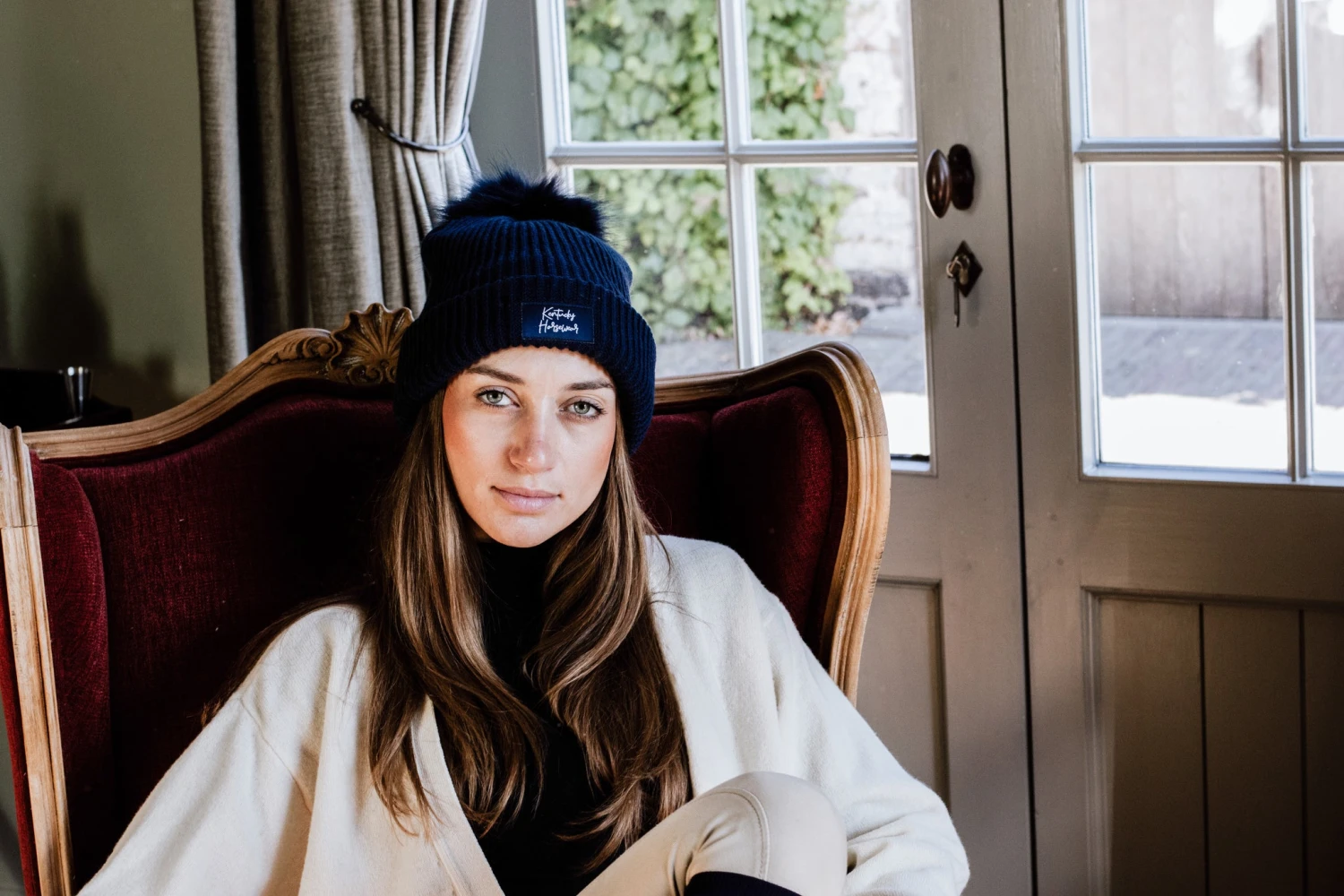 Kentucky Beanie Pompom Navy - Image 3