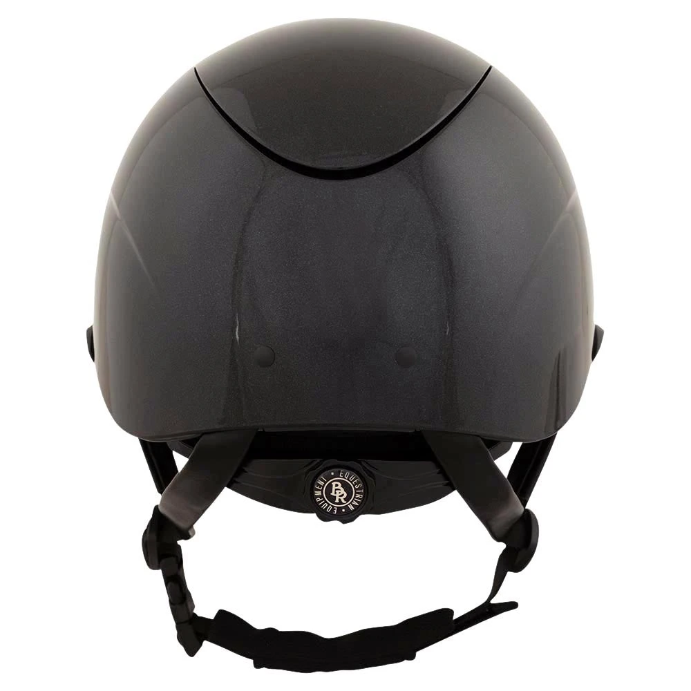 BR Equestrian Theta Plus Helmet Glossy Black/Gunmetal - Image 2