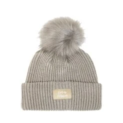 Kentucky Beanie Pompom Beige