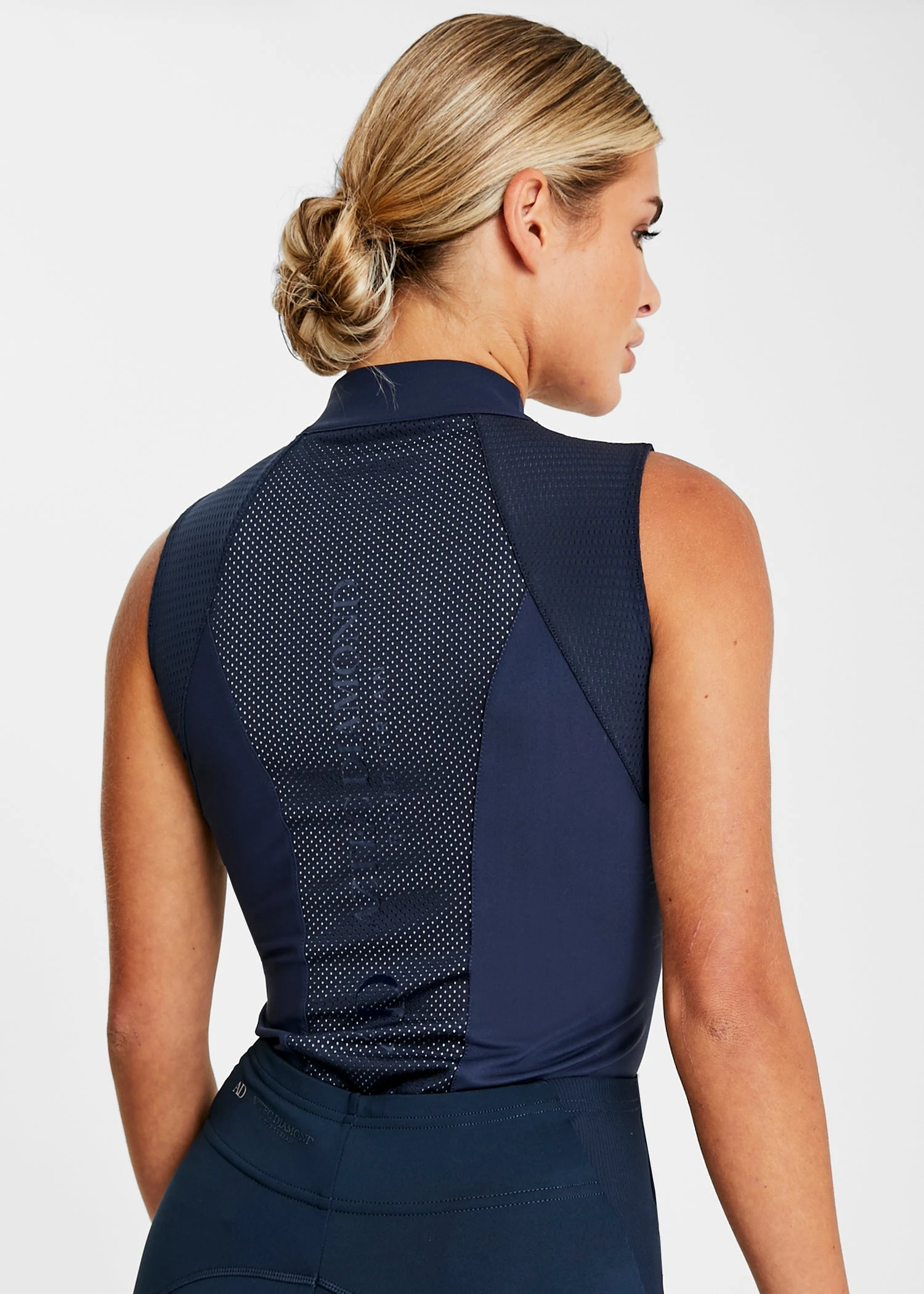 Aztec Diamond Sleeveless Base Layer Navy - Image 2