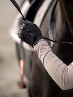 PS Of Sweden Leather Riding Gloves Black