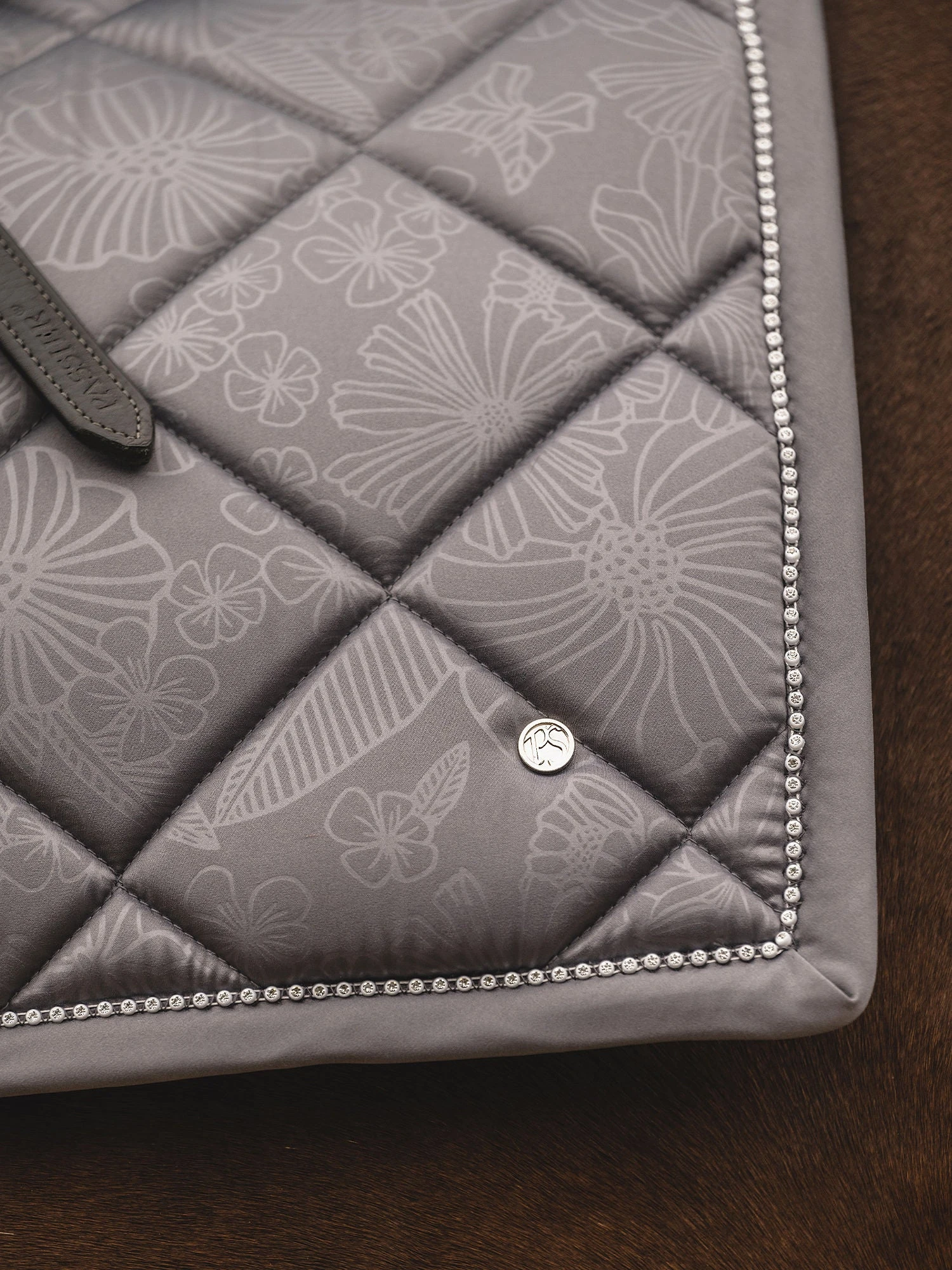 PS Of Sweden Floret Dressage Saddle Pad Grey - Image 3