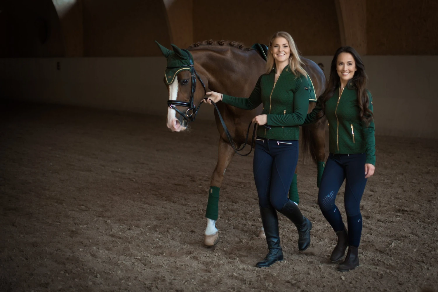 Equestrian Stockholm Bandages Forest Green - Image 2