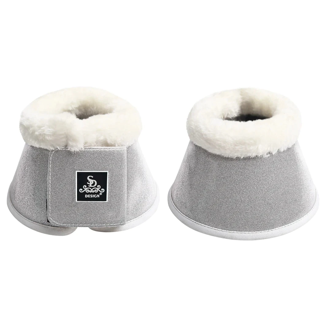 SD Design Hollywood Glamorous Fleece Bell Boots Silver
