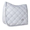 Equestrian Stockholm Dressage Saddle Pad White Perfection Silver