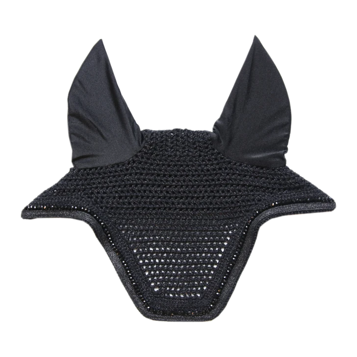 Kentucky Glitter Band Wellington Ear Bonnet Black