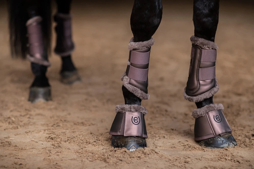 Equestrian Stockholm Brushing Boots Amaranth - Image 3