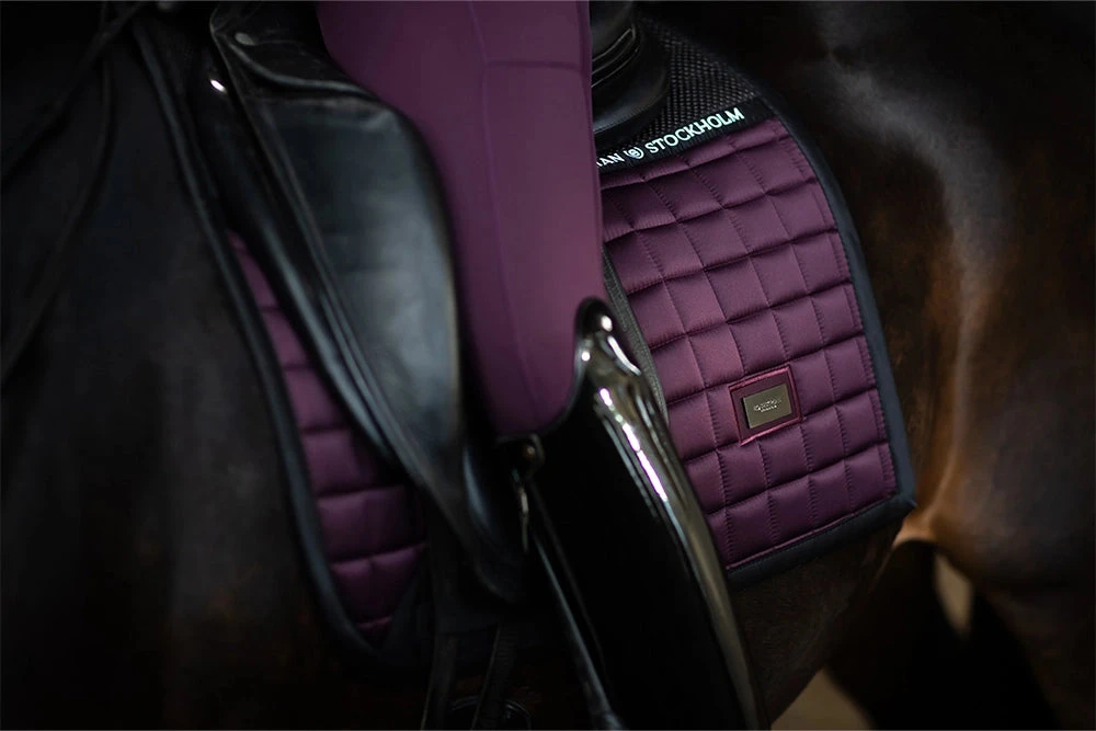 Equestrian Stockholm Dressage Saddle Pad Sportive Black Raven