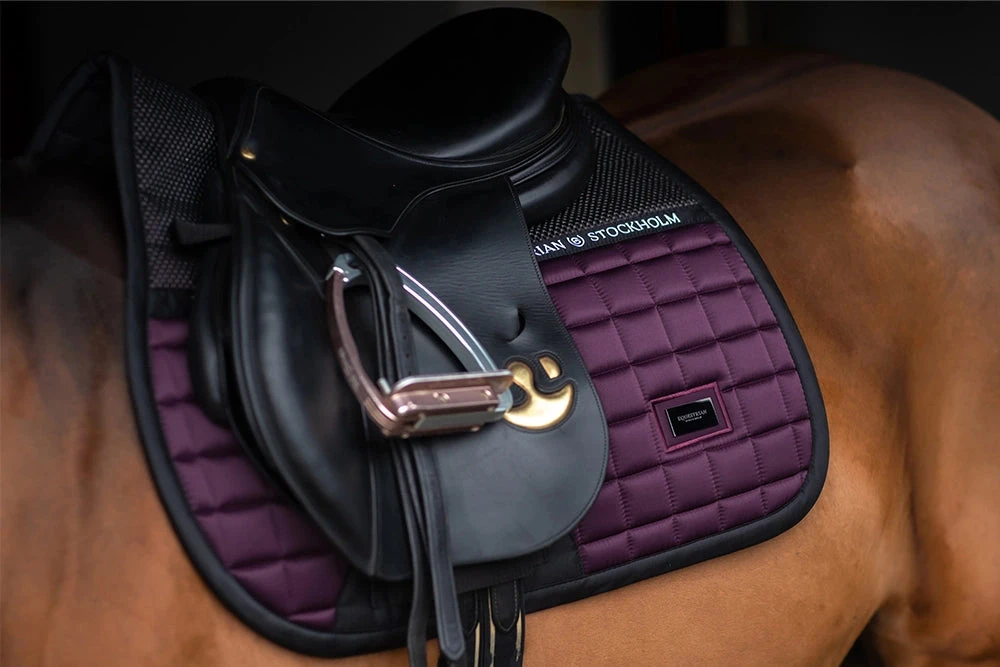 Equestrian Stockholm Jump Saddle Pad Sportive Black Raven - Image 2