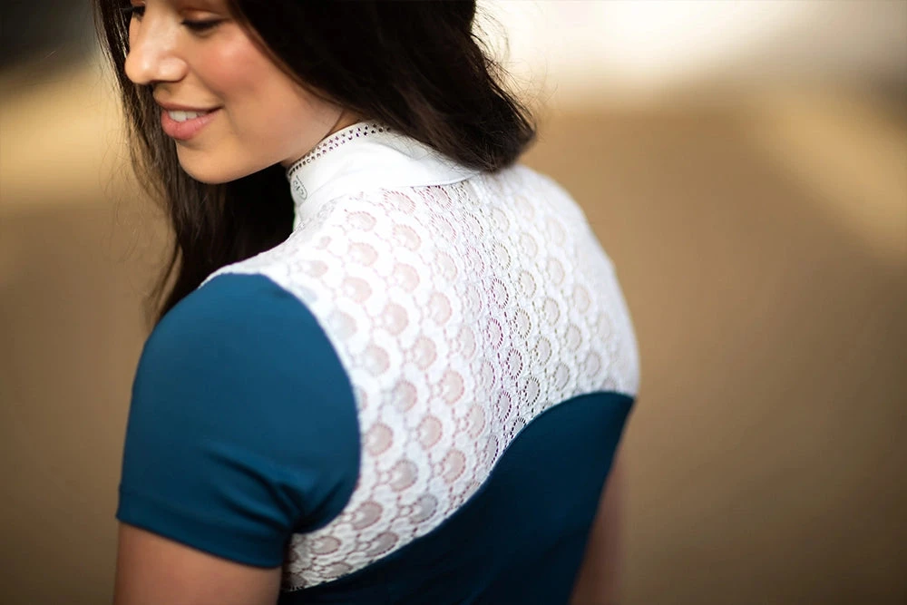 Equestrian Stockholm Crystal Champion Top Blue Meadow - Image 4