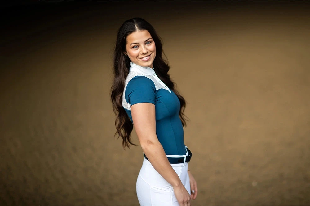 Equestrian Stockholm Crystal Champion Top Blue Meadow - Image 5