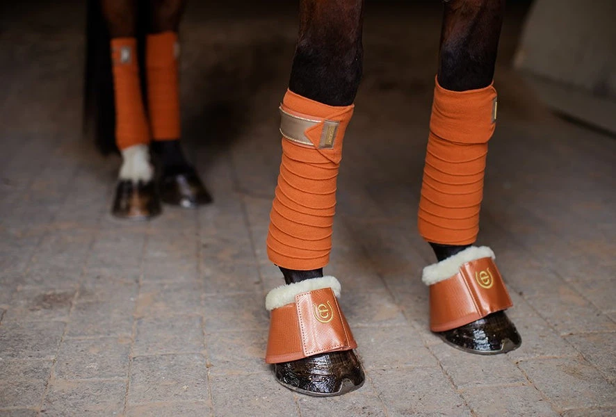 Equestrian Stockholm Bandages Bronze Gold - Image 2