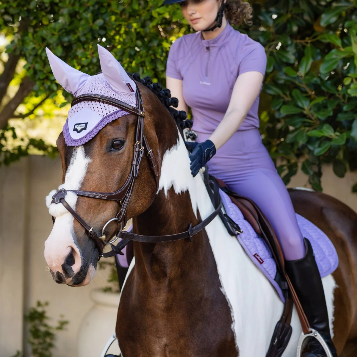 LeMieux Carbon Mesh Jump Saddle Pad Wisteria - Image 2