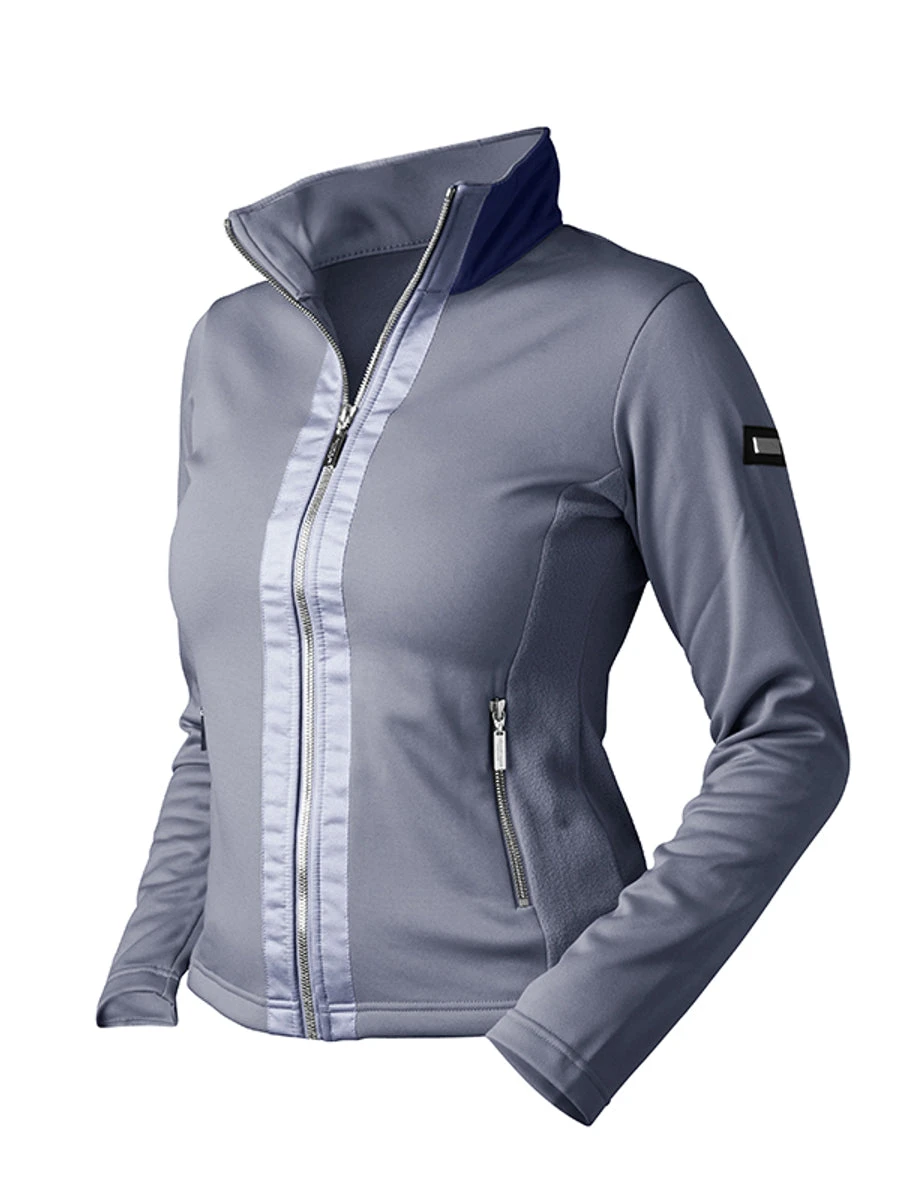 Equestrian Stockholm Fleece Jacket Crystal Grey