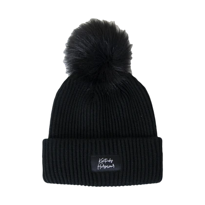 Kentucky Beanie Pompom Black