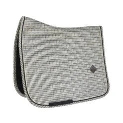 Kentucky Pied-de-Poule Dressage Saddle Pad Brown