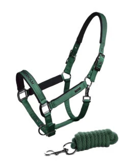 Equestrian Stockholm Halter & Lead Sycamore Green