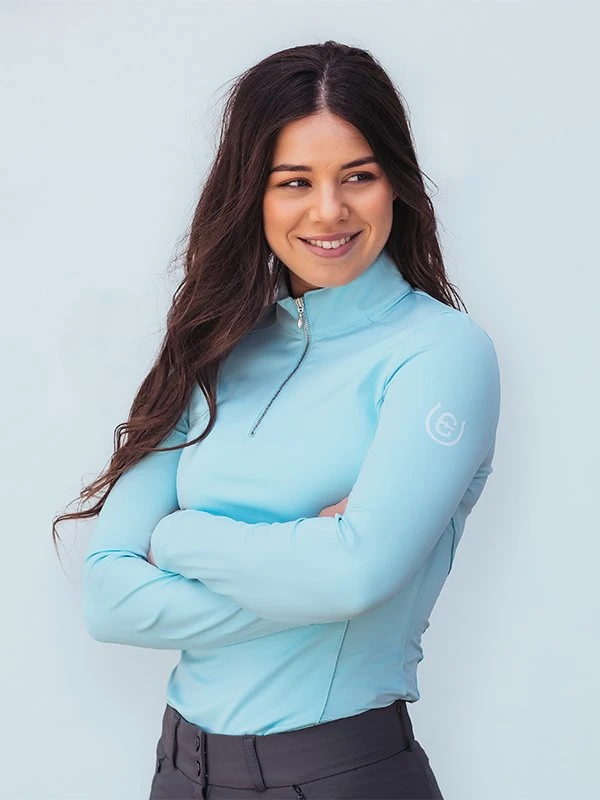Equestrian Stockholm Vision Base Layer Ice Blue - Image 2