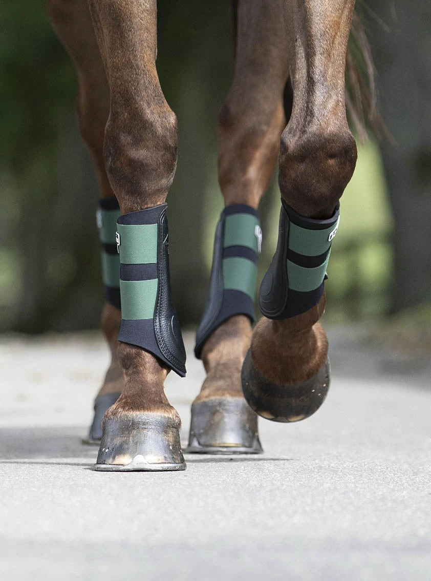 LeMieux Grafter Brushing Boots Hunter Green - Image 2