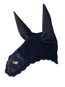 Equestrian Stockholm Ear Bonnet Navy Gold