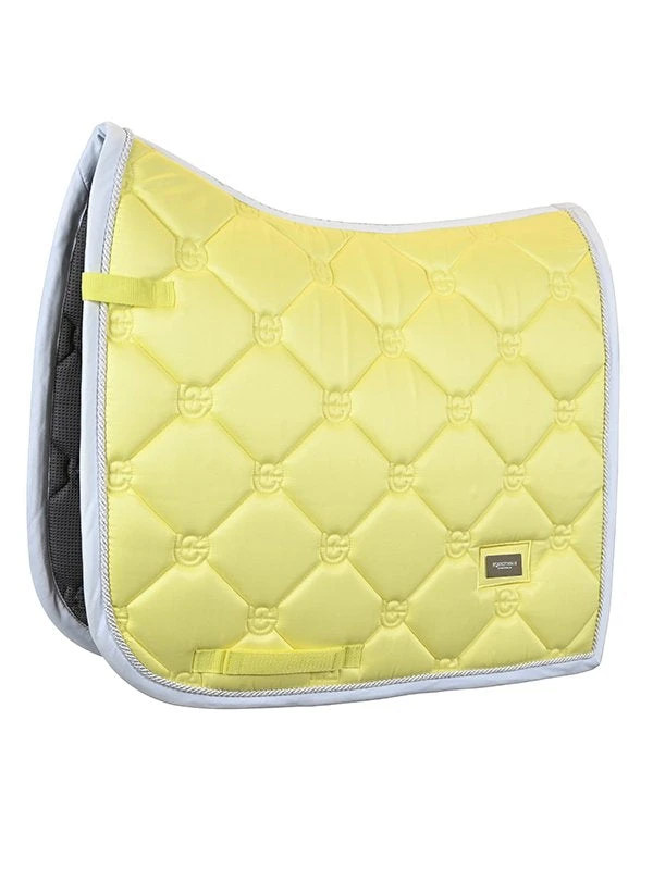 Equestrian Stockholm Dressage Saddle Pad Soft Lemon