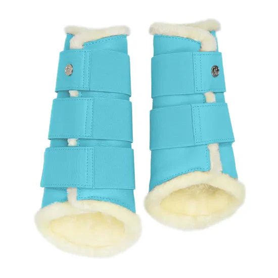 PS Of Sweden Fleece Brushing Boots Turquoise | Set Of 4