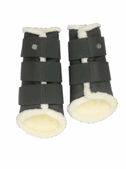 PS Of Sweden Fleece Brushing Boots Forest Green | Set Of 4