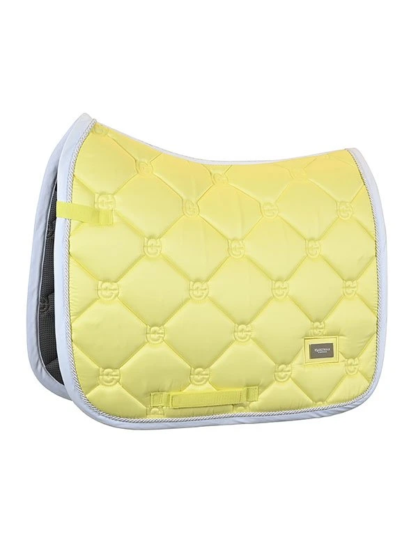 Equestrian Stockholm Dressage Saddle Pad Soft Lemon - Image 2