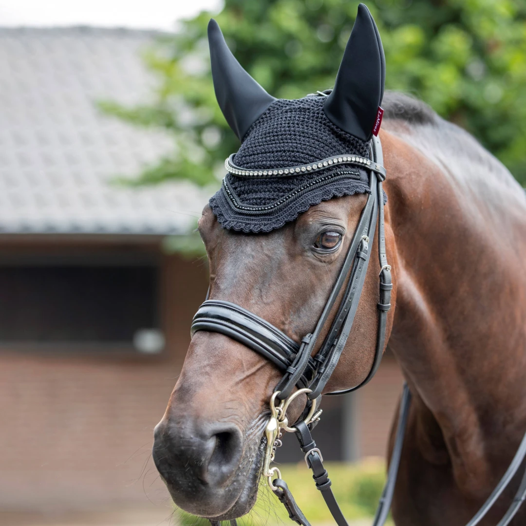 LeMieux Acoustic Diamante Ear Bonnet Black - Image 2