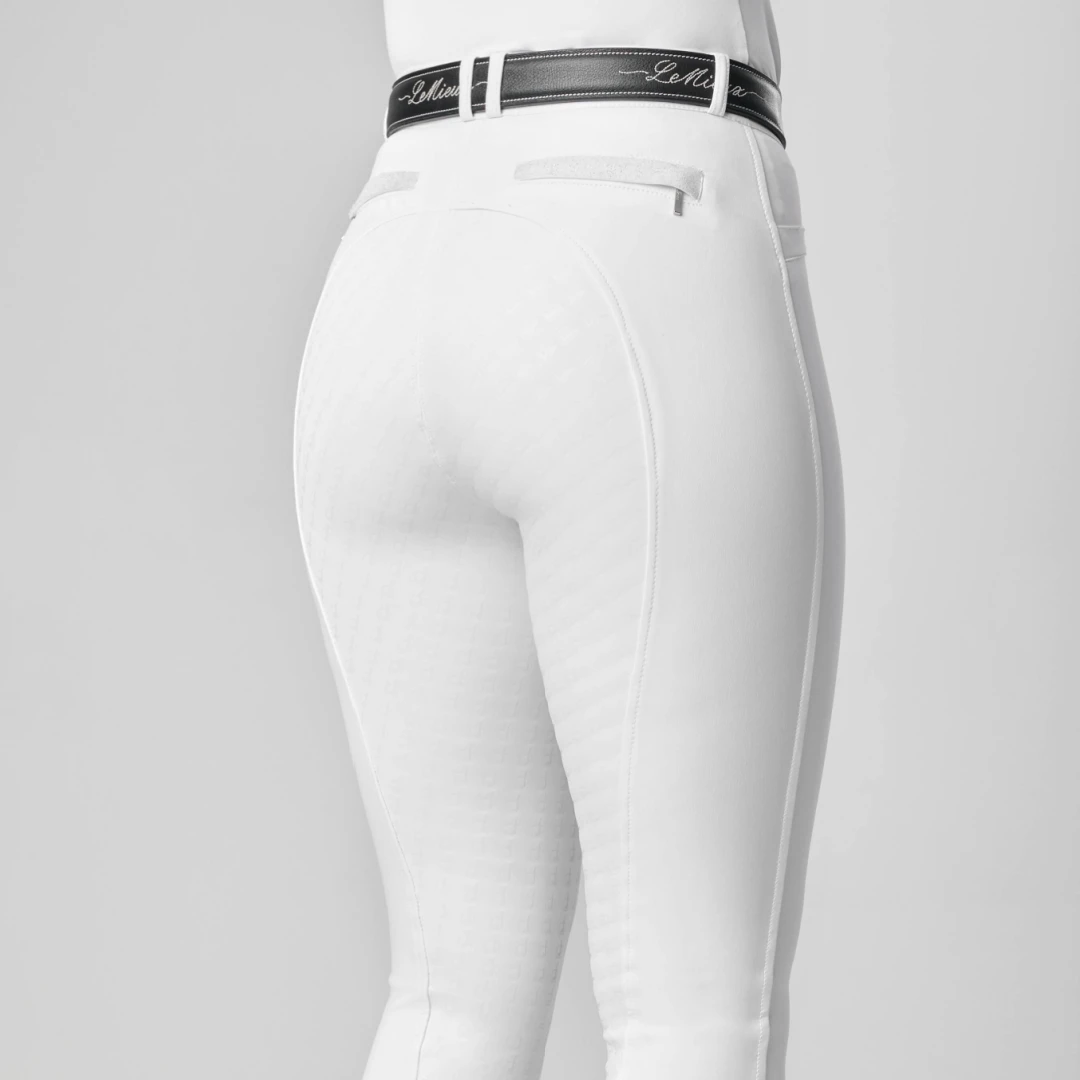 LeMieux Dynamique Full Seat Breeches White - Image 2