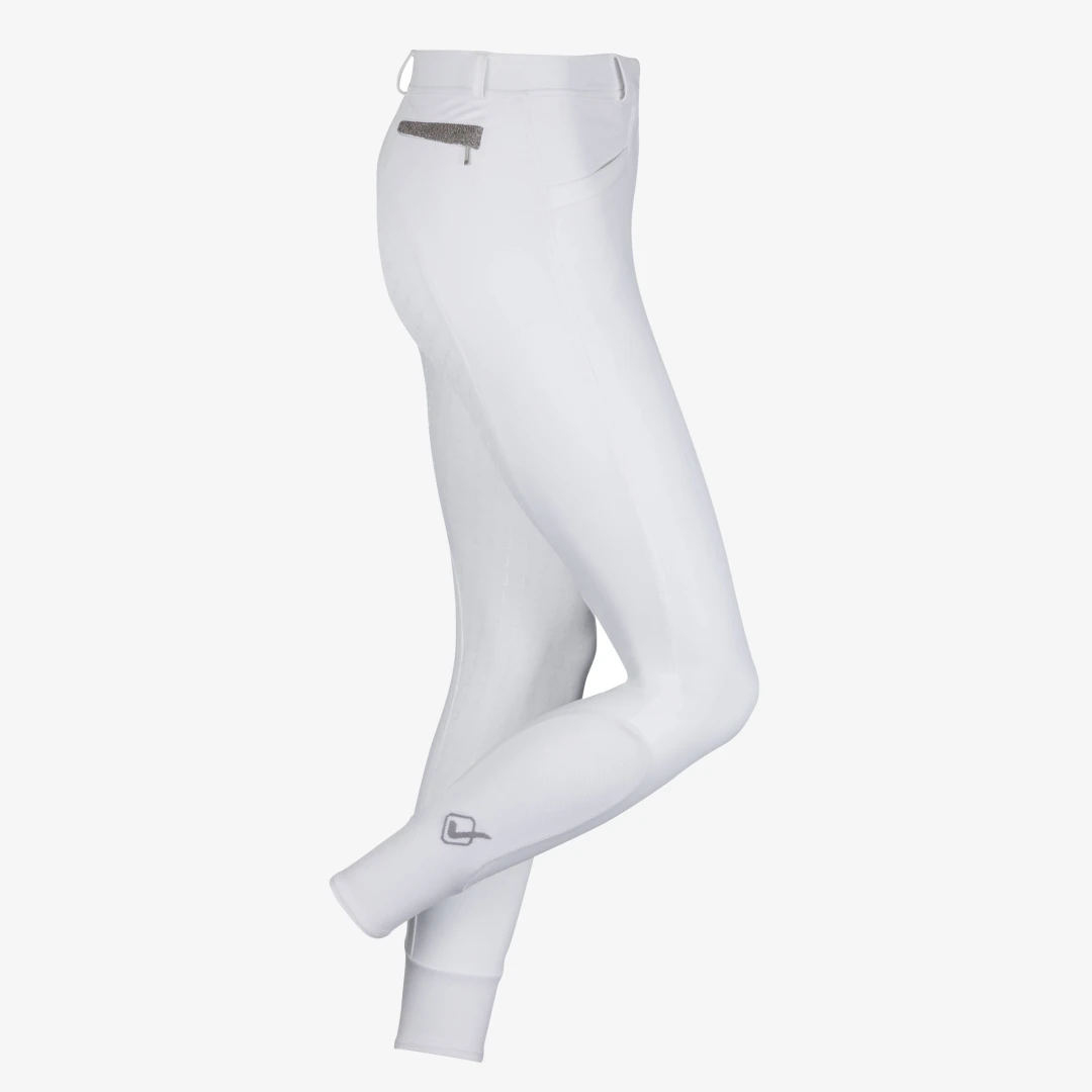 LeMieux Dynamique Full Seat Breeches White - Image 3
