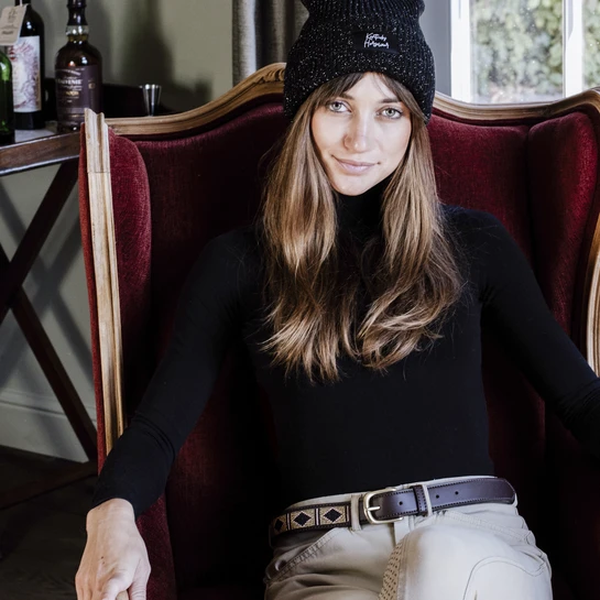 Kentucky Horsewear Glitter Beanie Black - Image 2