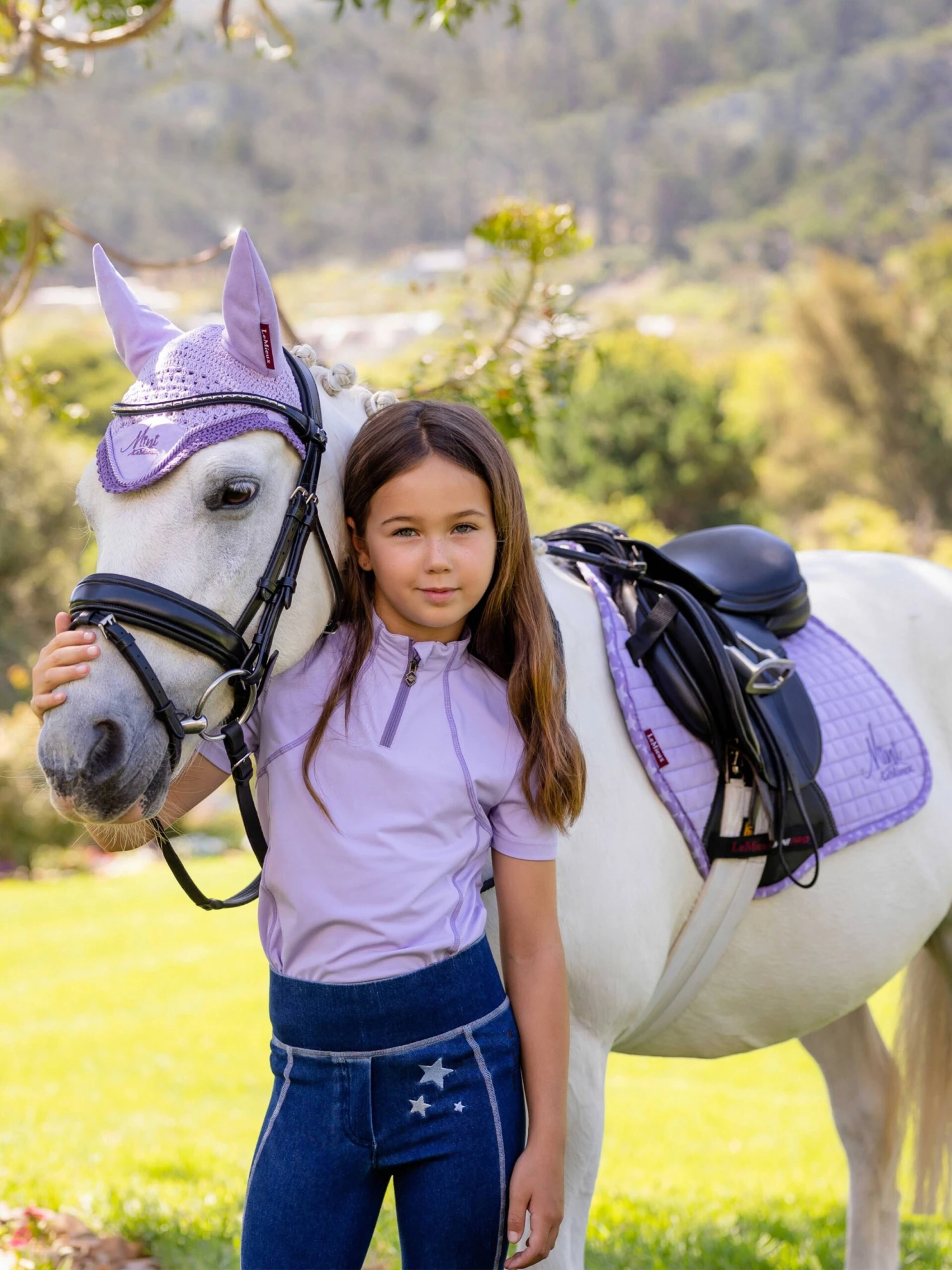 LeMieux Mini Jump Saddle Pad Wisteria - Image 3