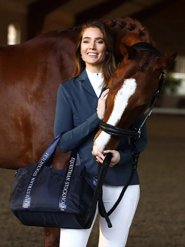 Equestrian Stockholm Performance Grooming Bag Navy - Image 4