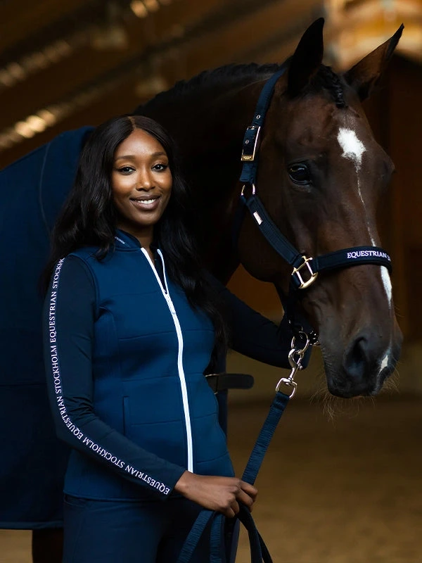 Equestrian Stockholm Power Base Layer Modern Tech Navy - Image 5