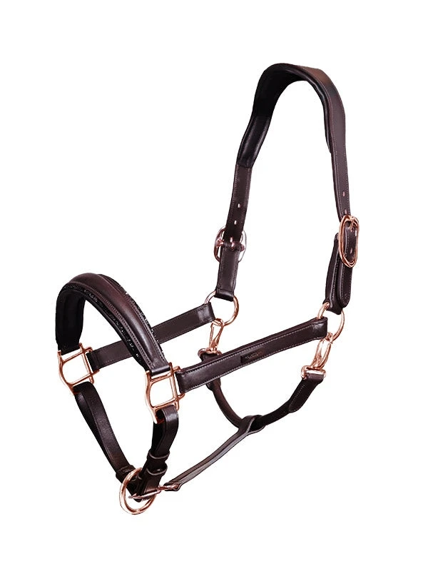 Equestrian Stockholm Anatomic Leather Halter Moonless Night - Image 2