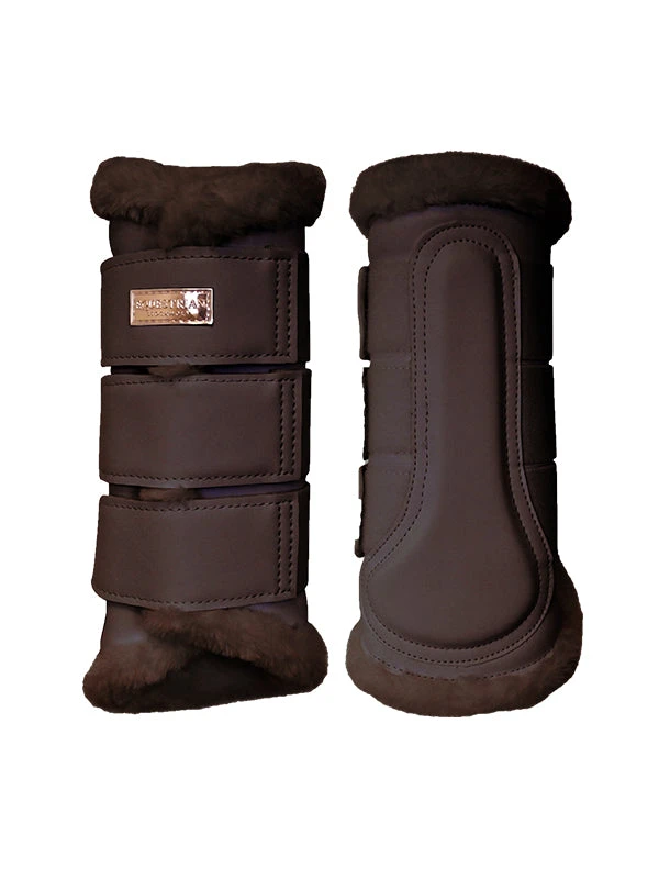 Equestrian Stockholm Fleece Brushing Boots Moonless Night - Image 2