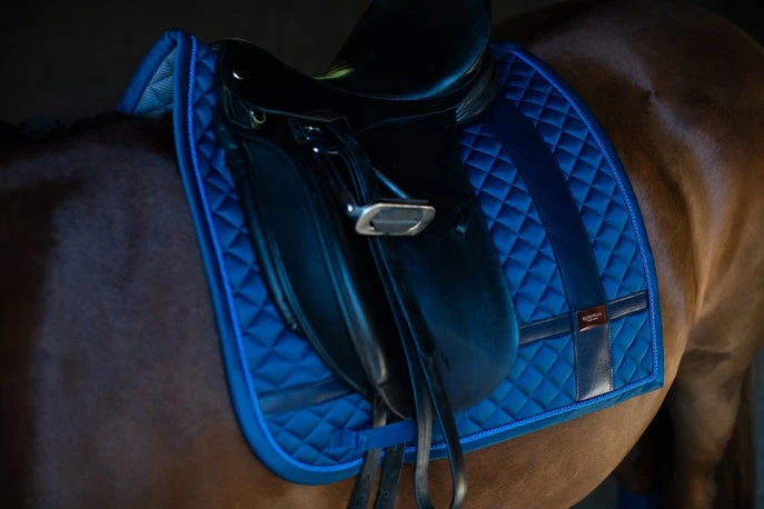Equestrian Stockholm Dressage Saddle Pad Monaco Blue No Boundaries - Image 3