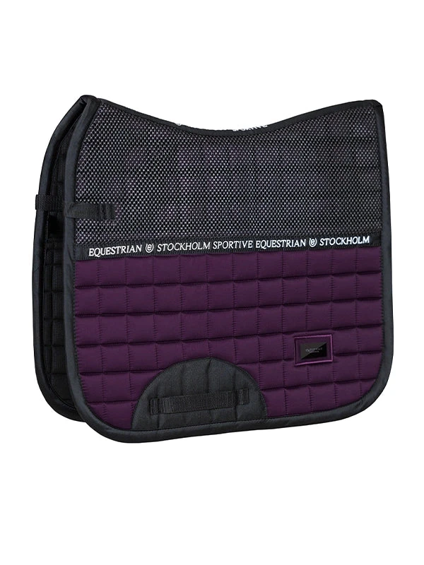 Equestrian Stockholm Dressage Saddle Pad Sportive Black Raven - Image 6