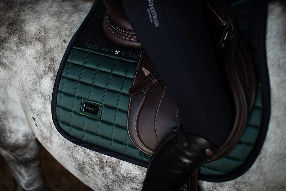 Equestrian Stockholm Jump Saddle Pad Sportive Sycamore Green - Image 2